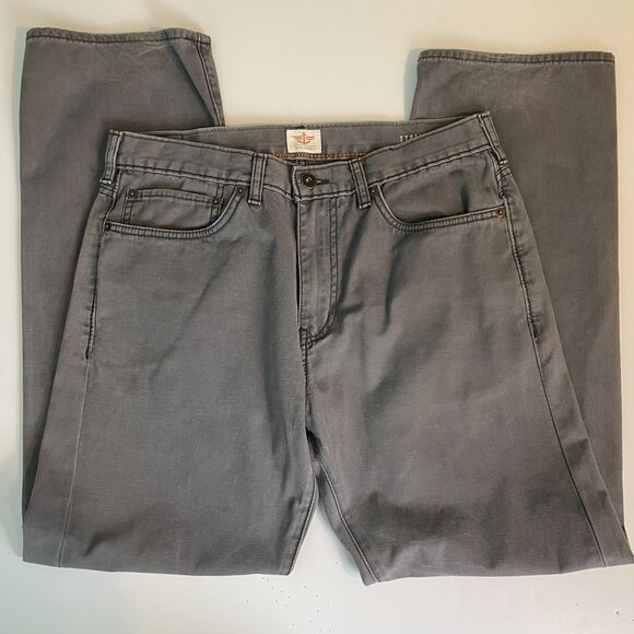 Classic Dockers men’s straight fit pants in gray. Made from 100% cotton for comf - Picture 6 of 9